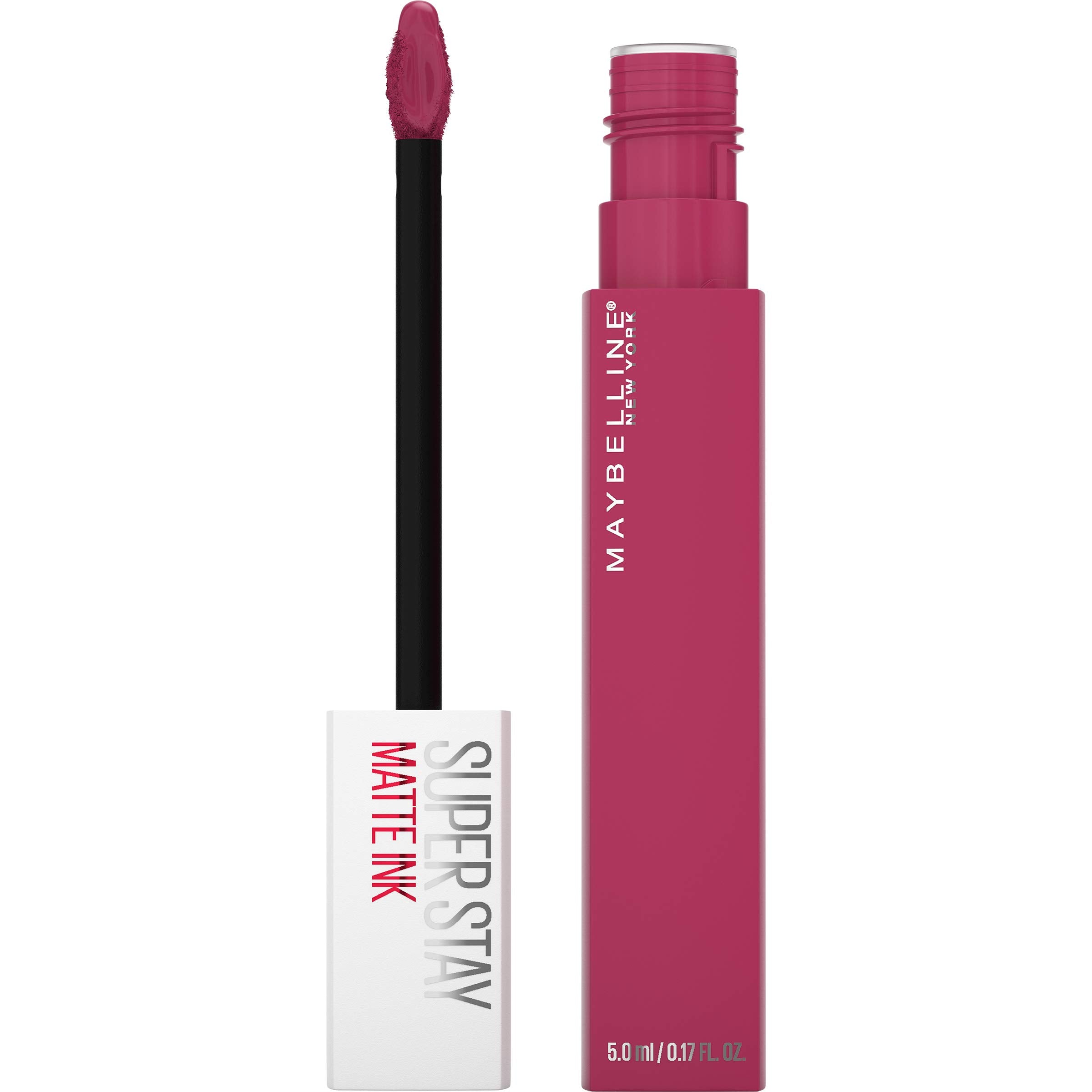Maybelline Super Stay Matte Ink Liquid Lipstick Makeup, Long Lasting High Impact Color, Up to 16H Wear, Seductress, Light Rosey Nude, 1 Count